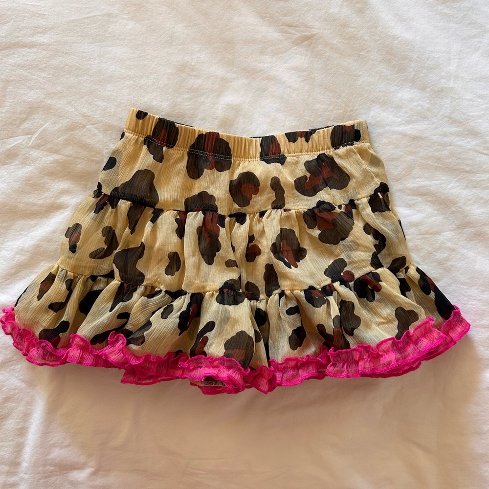 Harajuku Mini for Target Cheetah Pink Ruffle Skirt 20th Anniversary Collection